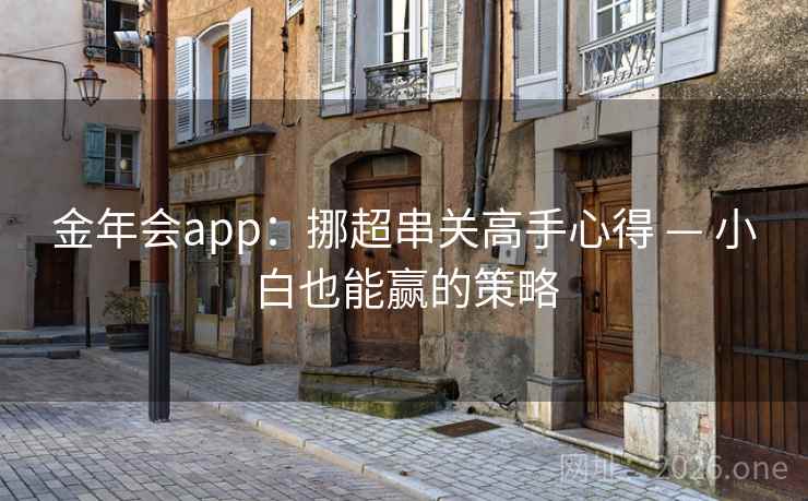 金年会app：挪超串关高手心得 — 小白也能赢的策略