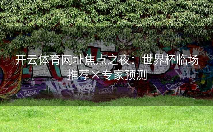 开云体育网址焦点之夜：世界杯临场推荐×专家预测