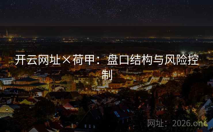 开云网址×荷甲：盘口结构与风险控制